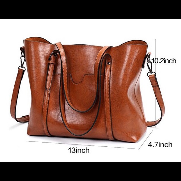 🔆Top Handle Shoulder Bag/Tote/Satchel in Brown - Picture 3 of 6
